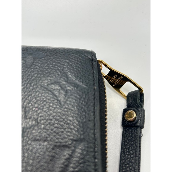 Louis Vuitton Monogram Empreinte Leather Zip Around Wallet Black #354 - Picture 8 of 13